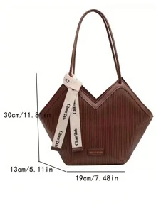 Bolso para el trabajo de moda Bolso de hombro PU simple