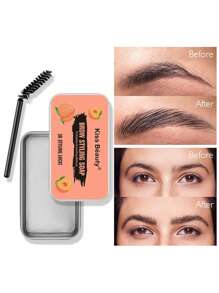 Jabón para peinar cejas, producto incoloro y duradero para fijar cejas, transparente, refrescante, duradero y natural para dar forma a las cejas