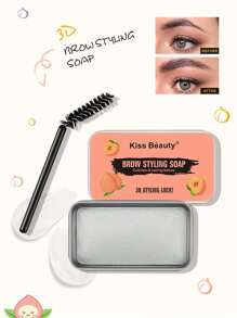 Jabón para peinar cejas, producto incoloro y duradero para fijar cejas, transparente, refrescante, duradero y natural para dar forma a las cejas