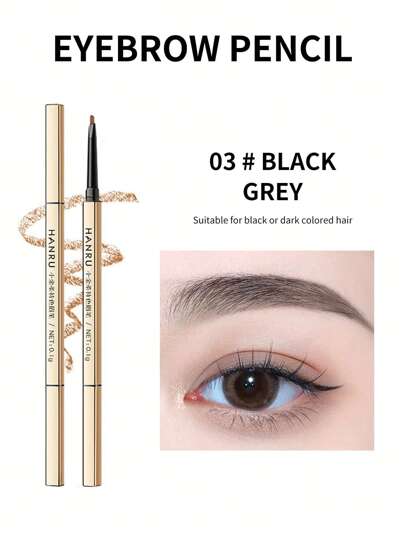 雙頭防水眉筆，天然霧眉眉定義筆不褪色防汗眉毛化妝產品