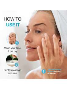 膠原視黃醇奶油,抗衰玻尿酸面部奶油滋潤和平滑皮膚適用於日常使用 - 白色 - 查看 8