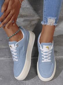 運動板鞋適用於仿麂皮前綁帶運動鞋