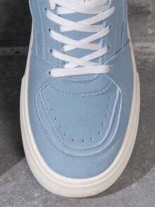 運動板鞋適用於仿麂皮前綁帶運動鞋