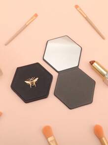 不锈钢化妆镜，1 件蜜蜂装饰不锈钢便携式镜子桌面便携式化妆镜，适用于家庭和旅行，小巧的梳妆镜，袖珍镜，小镜子，客厅家居卧室浴室家居装饰，旅行用品，婚礼，派对，生日，送给男士妈妈爸爸最好的朋友老师的礼物，新年，配饰，有趣的礼物，化妆，便宜，房间装饰，梳妆台，旅行，卧室，化妆配件，镜子，梳妆镜，迷你镜，小镜子，小镜子，手镜 - 黑色 - 查看 5