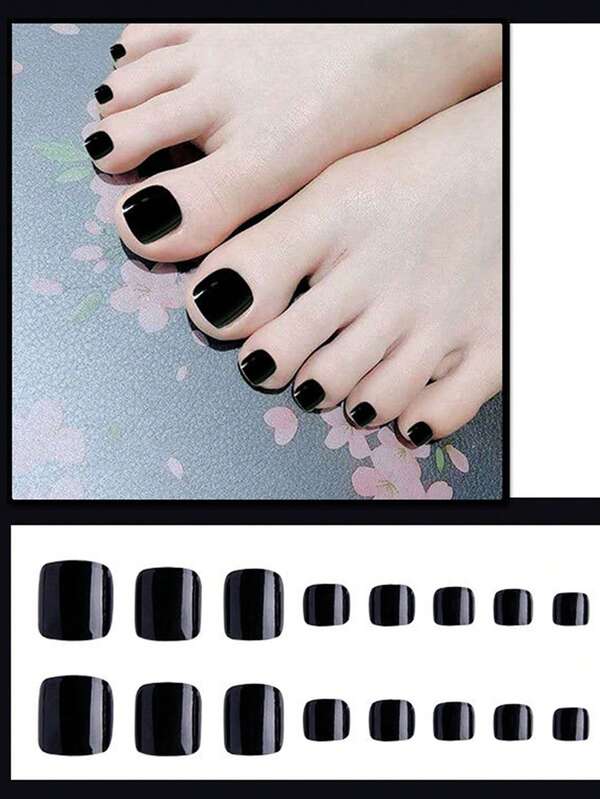 1sheet Solid Toenail Art Sticker SHEIN USA