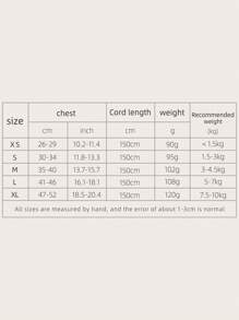 1入組爪子設計寵物背帶&1条皮带適用於狗狗和貓適用於戶外 - 橘色 - 查看 6