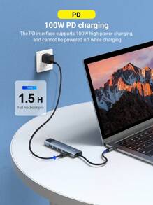 USB 3.0 6口4k 60HD最高配置10G傳輸速率1千兆網口USB Hub - 灰色 - 查看 9