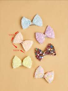 1pc Sequins Design Random Pet Hair Clip For Dog And Cat For Decoration - Multicolor - View 5