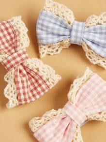 1pc Bow Design Random Pet Hair Clip For Dog And Cat For Decoration - Multicolor - View 4