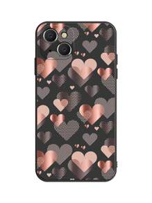 1个情人节心形黑色手机软壳，兼容苹果、Pixel等型号，国际版，非国内版 - 黑色 - 查看 2