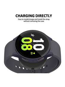 2 In 1 Screen Protection Film & Minimalist Case Compatible With Samsung Galaxy Watch 4/5 - Navy Blue - View 6