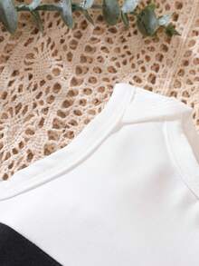 Baby Boy Two Tone Panda Costume Bodysuit & Hat - Black and White - View 5