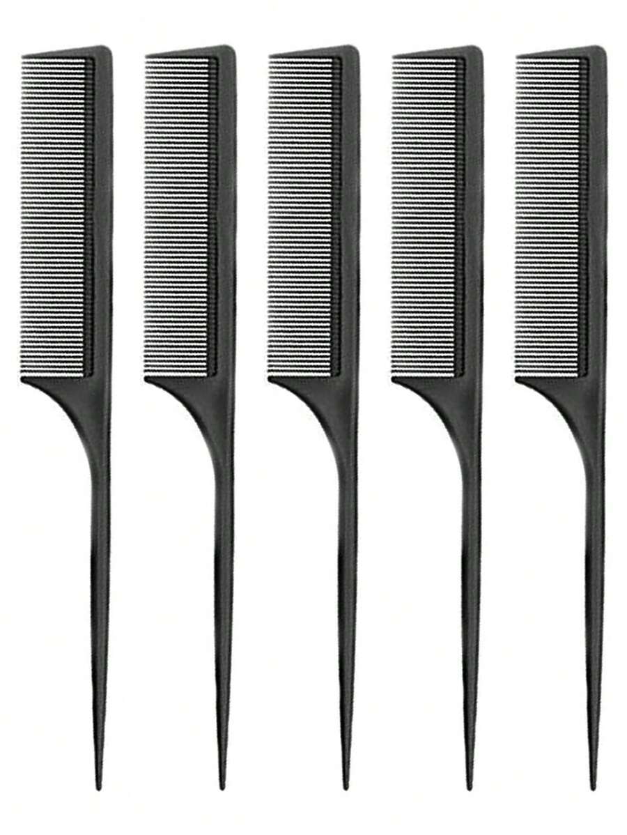 Wig Comb, 5pcs Wig Tool For Makeup - Black - View 1