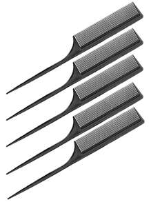 Wig Comb, 5pcs Wig Tool For Makeup - Black - View 2