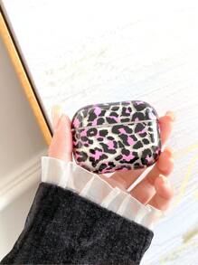 Vỏ bảo vệ tai nghe in họa tiết da báo màu đen và hồng bóng trong suốt bằng PC Water Ornament - Nhiều màu - Xem 3