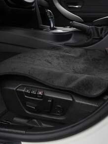 1pc Waterproof Towel Cloth Car Seat Cover - Black - View 3