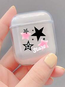 Ốp lưng trong suốt họa tiết ngôi sao tương thích với Airpods - Nhiều màu - Xem 4