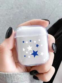 星星圖案透明保護殼適用於AirPods - 彩色 - 查看 3