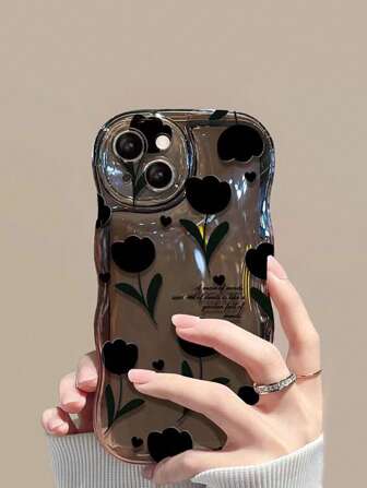 Valentines Floral Pattern Phone Case Compatible With IPhone 15/15Pro/15Plus/15Promax