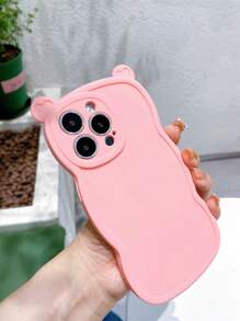 Bear Design Phone Case - Pink - View 5