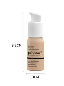 Julystar 控油粉底，30 毫升持久全覆蓋粉底液遮蓋瑕疵和皮膚變色 - 裸色 - 查看 9