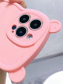 Bear Design Phone Case - Pink - View 6