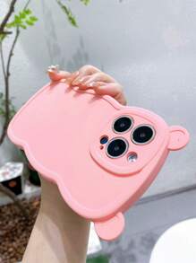 Bear Design Phone Case - Pink - View 7