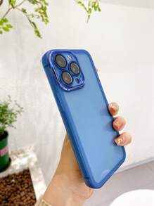 Vỏ điện thoại trong suốt đơn giản - Màu xanh lam - Xem 10