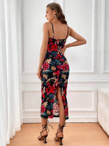 SHEIN Clasi Floral Print Cami Dress - Multicolor - View 2