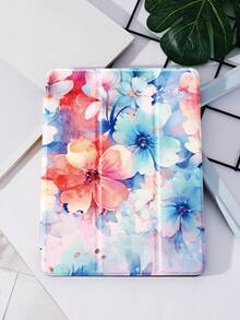 Flower Pattern Case Compatible With IPad - Multicolor - View 2