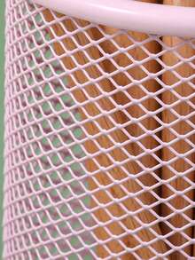 Makeup Brush Holder,2Pcs Makeup Brush Storage Box Makeup Brush Storage Bucket Simple Metal Mesh Makeup Brush Storage Pen Holder - Pink - View 3