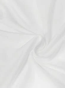 BizChic Đồ họa Chữ cái Viền tương phản Áo thun Trang phục làm việc - trắng - Xem 5