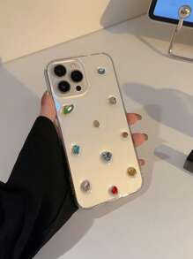 GUCADI 3D Rhinestone Phone Case For IPhone 17 Pro Max, 18 Pro Max, 16, 15, 12, XR, 11, Luxury Glitter Gemstone Soft Shell - Multicolor - View 4
