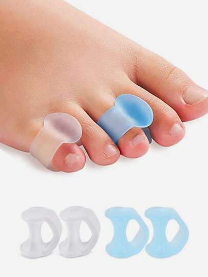 Gel Toe Separator, 4Pcs Durable Toe Spacers, Toe Protector Silicone Toe Stretchers For Men And Women Easy Wear In