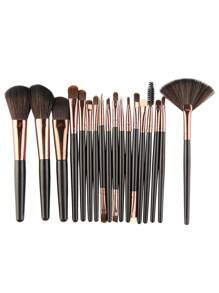 MAANGE 18件套专业化妆刷套装，包含腮红刷、粉底刷、眼影刷、晕染刷、高光刷、眼线刷、眉刷等，柔软舒适，是打造精致妆容的理想之选。套装包含各种化妆刷，是化妆工具的完美组合，也是馈赠佳品。 - 黑色 - 查看 2