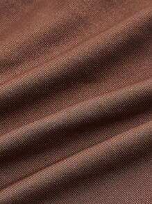 SHEIN ICON Plus O-ring Linked Cut Out Front Halter Top - Brown - View 4