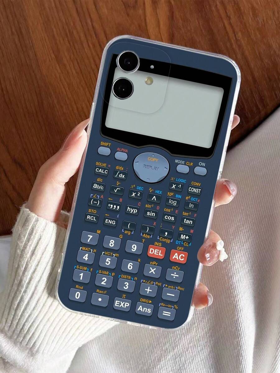 Funny Calculator Pattern Phone Case Compatible With IPhone15/15Plus/15Pro/15Promax