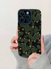 Cactus Pattern Phone Case - Multicolor - View 1