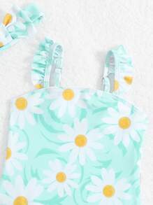 Đồ bơi cho bé Xù Thực vật - màu xanh lá - Xem 3