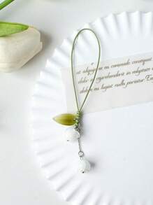 Flower Decor Phone Lanyard - Multicolor - View 1
