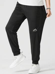 SHEIN Daily&Casual Quần Thể thao Nam - màu đen - Xem 1