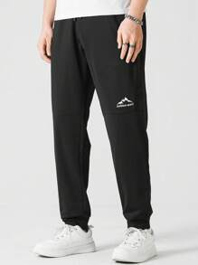 SHEIN Daily&Casual Quần Thể thao Nam - màu đen - Xem 3