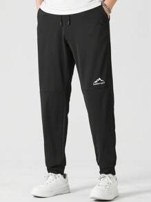 SHEIN Daily&Casual Quần Thể thao Nam - màu đen - Xem 4