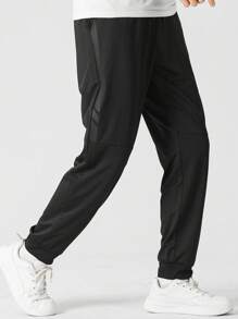 SHEIN Daily&Casual Quần Thể thao Nam - màu đen - Xem 5