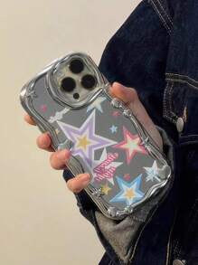 Apple Star Phone Case Y2k Star Pattern Phone Case Compatible With IPhone 15/15Pro/15Plus/15Promax Kawaii