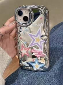 Apple Star Phone Case Y2k Star Pattern Phone Case Compatible With IPhone 15/15Pro/15Plus/15Promax Kawaii