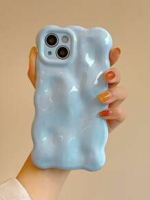 Vỏ điện thoại có kết cấu đơn giản tối giản - Màu xanh nhạt - Xem 2