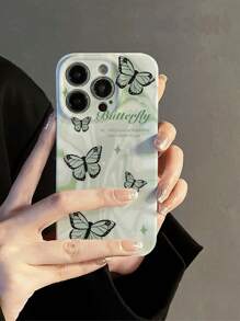 Butterfly Pattern Phone Case - Multicolor - View 1