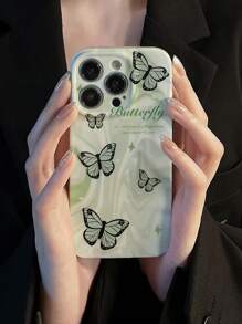 Butterfly Pattern Phone Case - Multicolor - View 3