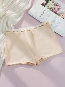 SHEIN 5 chiếc quần short thắt lưng bằng băng chữ cái - Nhiều màu - Xem 4